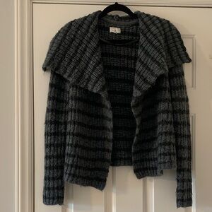 Lou & Grey Charcoal Striped Cardigan